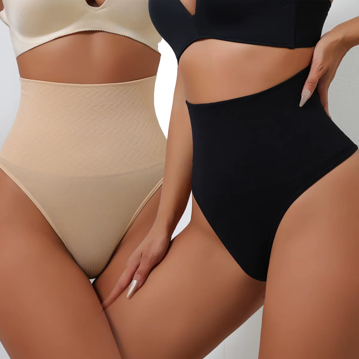 2025 High Waist Thongs Seamless Women Panties G-String Lingerie Tummy Control Shaping Girdle Shaper Underwear